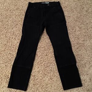 Women’s black carhartt work jeans, worn once. Size 6 regular.